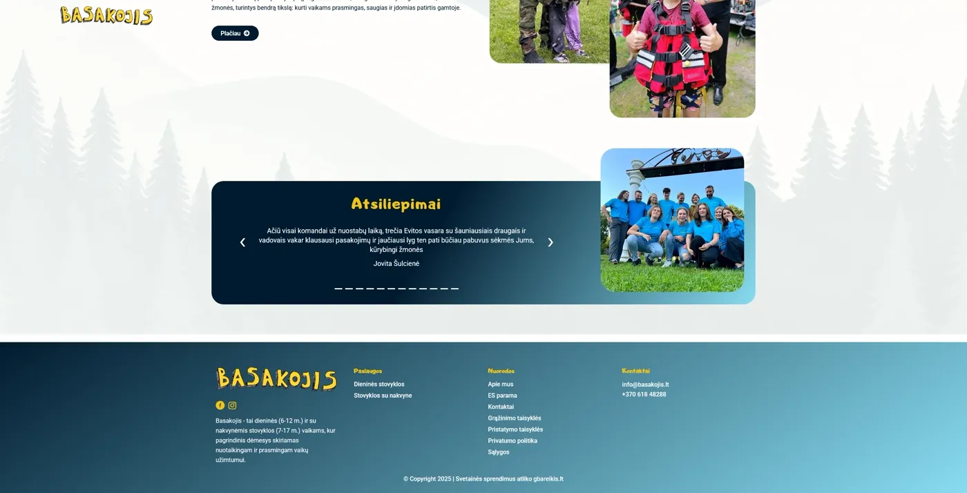 Basakojis, projekto ekrano nuotrauka 3