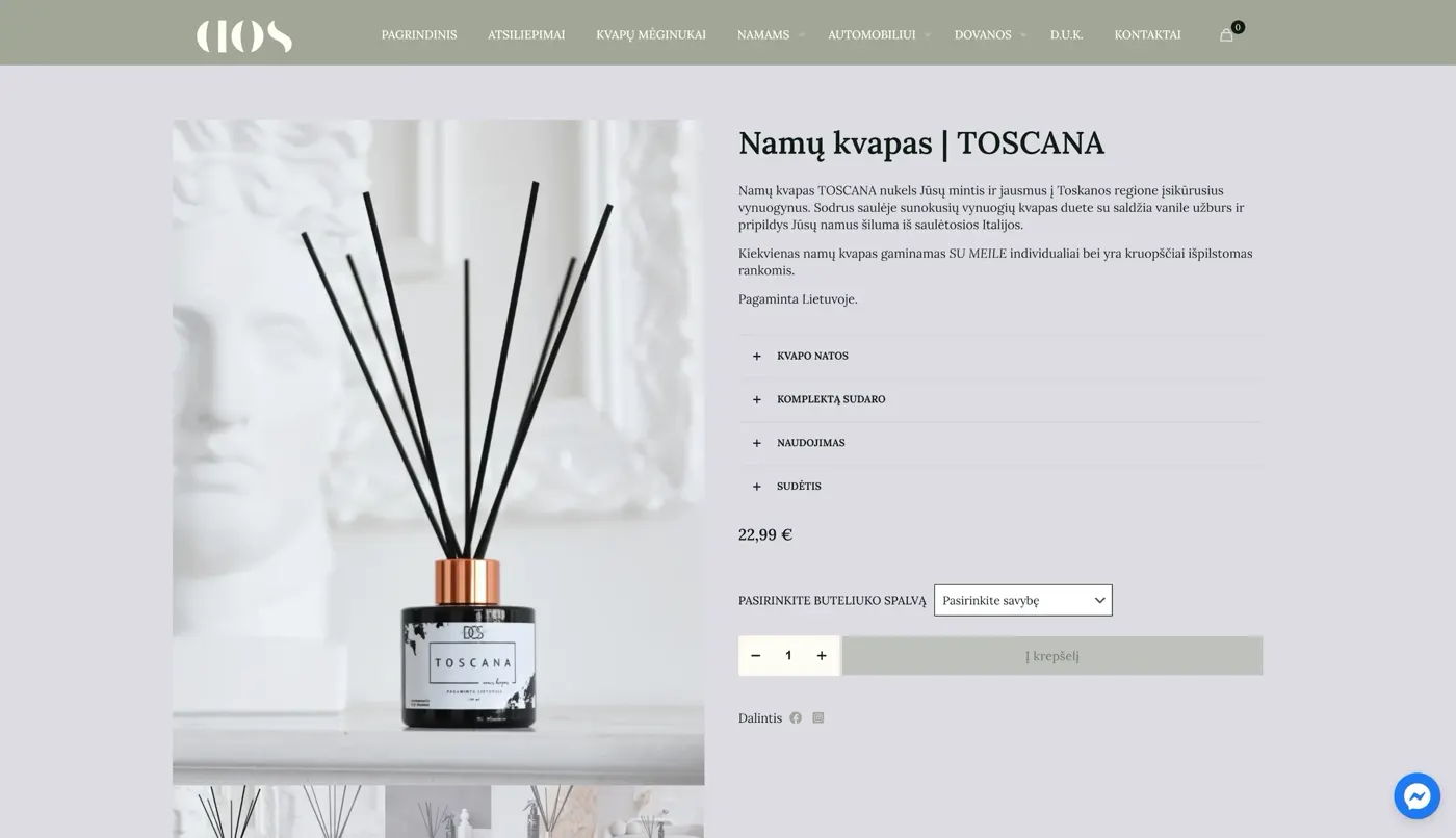 Dropofsmell, projekto ekrano nuotrauka 4