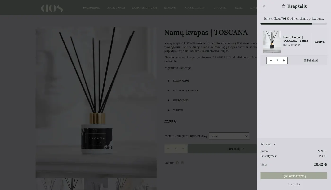 Dropofsmell, projekto ekrano nuotrauka 5