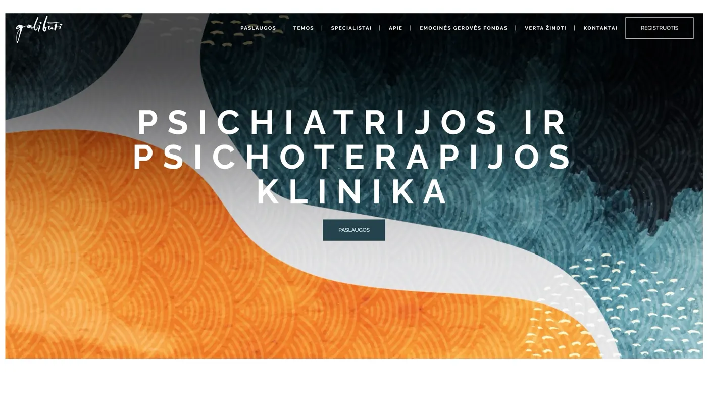 Gali Būti, projekto ekrano nuotrauka 1