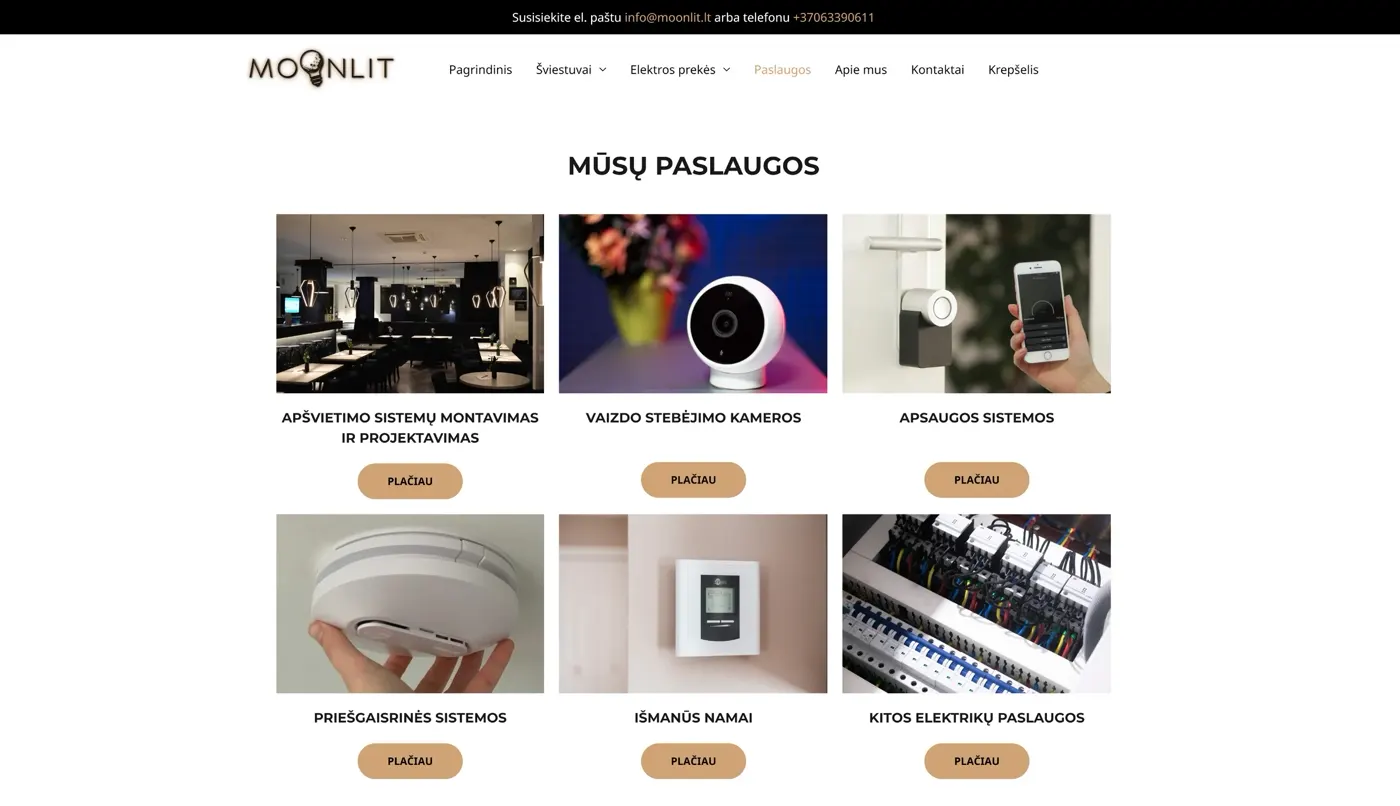 Moonlit, projekto ekrano nuotrauka 2