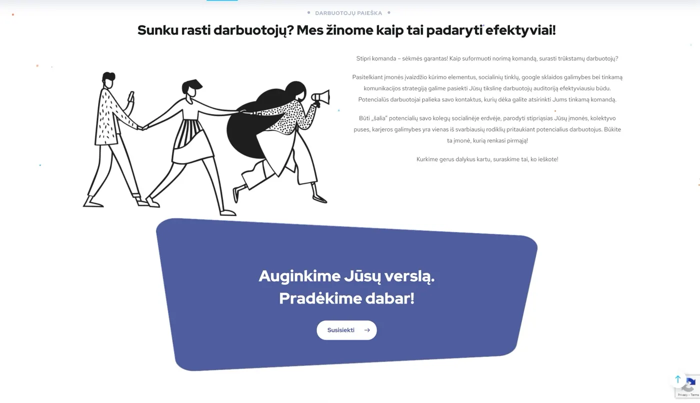 Tiksli Reklama, projekto ekrano nuotrauka 4